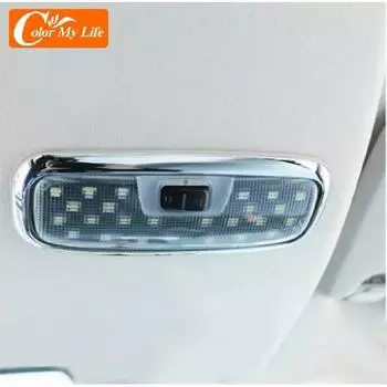 Car Styling for Ford Ecosport 2013 - 2017 Interior Reading Light Inner Roof Lights Frame Lamp Cover Sticker Night Lamps Trim