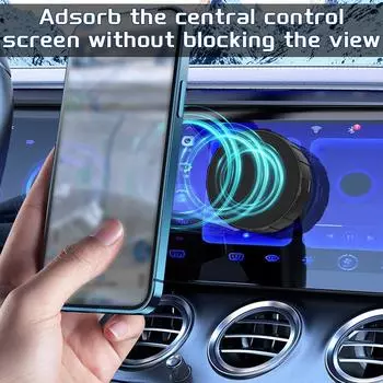 Car Suction Cup Cell Phone Holder Magnetic Car Suction Cup Holder Dashboard Mount 360° Rotatable Phone Navigation Car Accessory