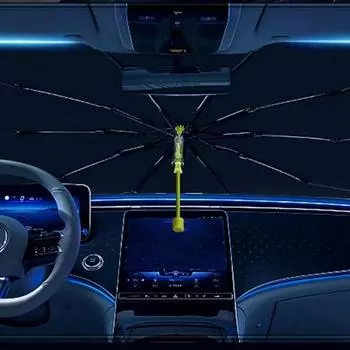 Car Sun Shade Car Window Shades Umbrella Cover Umbrella Foldable Vehicle Accessories Blocks UV Ray Umbrella For Auto Trucks SUV чёрный