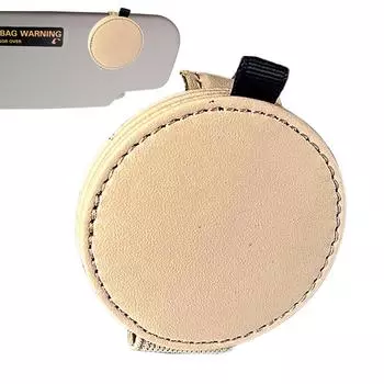 Car Sunglasses Holder Leather Eyeglasses Hanger Sun Visor Glasses Clip Portable Ticket Card Clip Car Interior Accessories красный