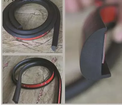 Car SUV 3M Black Rubber Fender Flare Wheel Eyebrow Scratch Proof Protector Strip