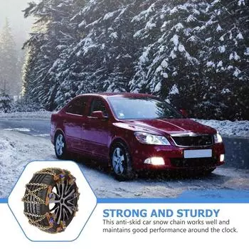 Car Tire Anti-skid Chains Winter Vehicle Anti-skid Adjustable Chain Mud Emergency Thick Universal Chains And Chain Plus Sno R5B1