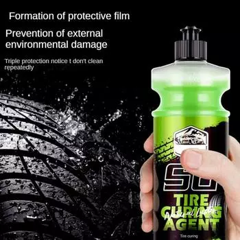 Car Tire Cleaner High Gloss Tire Coating Hydrophobic Tire Dressing Non-Greasy Waterproof Tire Care Wheel Cleaner For Tire CHINA