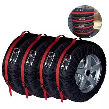 Car Tire Cover Tire Totes, Spare Tire Cover Auto Wheel Storage Waterproof Tyre Bags Tires Vehicle Protector Dust-proof O5D0