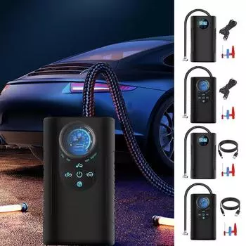 Car Tire Inflator Handheld Air Pump Portable Electric Digital Air Compressor for Bicycle Motorcycle And Auto Tires