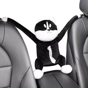 Car Tissue Box Holder Creative Dog Tissue Boxes Cartoon Animal Tissue Box Cover Paper Napkin Case Napkin Holder For Car Seat