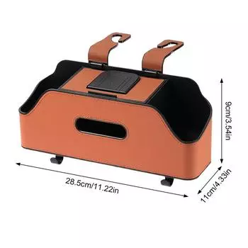 Car Tissue Box Towel Sets Organizing Car Sun Visor Tissue Box Holder Auto Interior Storage Decoration for Bmw Car Accessories коричневый