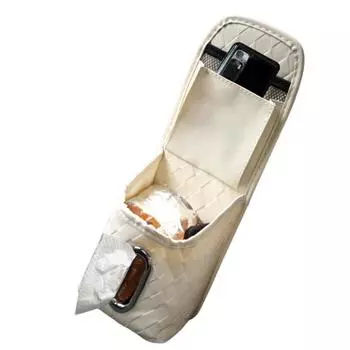 Car Tissue Holder Side Pocket Automotive Seat Organizer Multifunctional Car Tissue Holder Automotive Side Seat Organizer Bag For бежевый