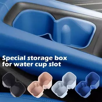 Car TPE Water Cup Holder Storage Box With Anti-slip Pad For BYD SEAGULL 2024 Convenient Secure Beverage Holder Auto Accessory