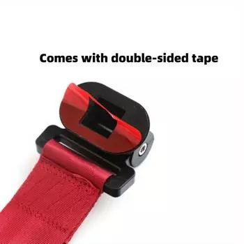 Car trailer rope 180 ° rotation cable strap bumper decoration towing cable head hook towing fashion modification external access красный