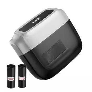 Car Trash Bin Hanging Car Dustbin Large Capacity Trash Can with Bag серебряный