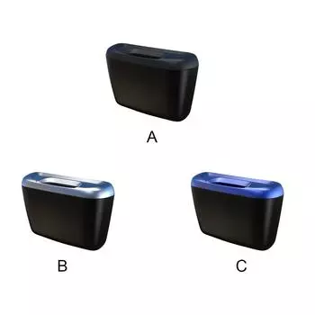 Car Trash Can Smooth Surface Garbage Box Dashboard Auto Dust Case чёрный