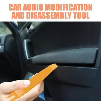 Car Trim Removal Tool Pry Bar Car Audio Trim Tool Interior Trim Tools Fastener Remover No Scratch Pry Tool Crow Bar For Car оранжевый