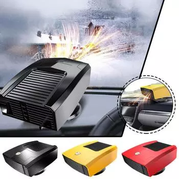 Car Truck Electric Heater 12/24V Glass Heating Cooling Winter And Rotation Fan Defogging Car 360 Defrosting Heating H4P6