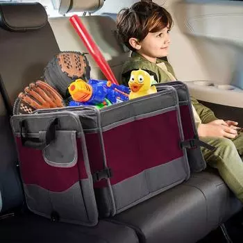 Car Trunk Box Grocery Large-capacity Cargo Container Foldable Grocery Cargo Container Waterproof Vehicle Organizer Divider With чёрный