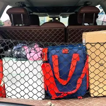 Car Trunk Net Mesh Organizer Cargo Net For Car Trunk Strong Multifunctional Automotive Storage Netting For SUVs Fishing Boats