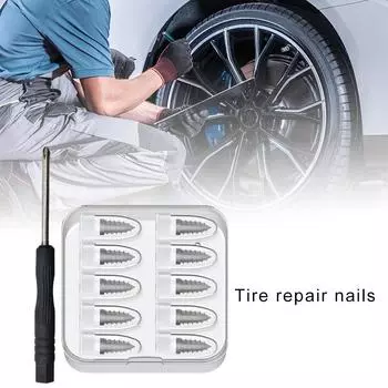 Car Tyre Repair Rubber Nail Set Universal Car Motorcycle Tyre Repair Nails Truck Scooter Bike Tire Puncture Repair Tools