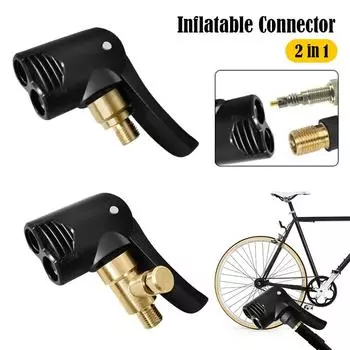 Car Tyre Wheel Valve Brass Car Tire Air Chuck Inflator Pump Valve Connector Clip-on Adapter for Inflatable Pump Repair Tools