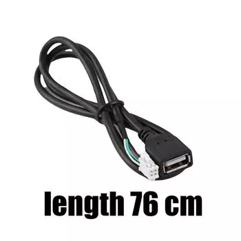 Car USB Cable Adapter Extension Cable Adapter 4Pin 6Pin For Car Radio Stereo Auto Accessories Wire Length 76 Cm