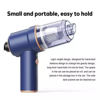 Car Vacuum Cleaner 80000Pa Wireless Charging Compressed 2 in 1 Air Blower Air Duster Handheld High-power Duster For Home Office