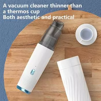 Car Vacuum Cleaner Portable Wireless Vacuum Cleaner Multifunction Hand Cleaner With Strong Suction Rechargeable Hand Vacuum белый