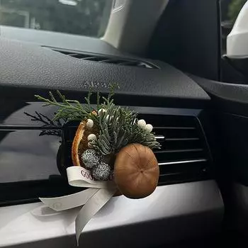 Car Vent Air Freshener Plant Car Plant Vent Decor Dried Flower Auto Air Freshener Car Flower Air Freshener With Pine Cones Home