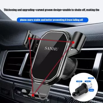 Car Vent Cell Phone Support Universal Vent Mount Firmly Clipping Phone Holder Car Accessories For Off-Road Vehicle Racing Car матовый черный