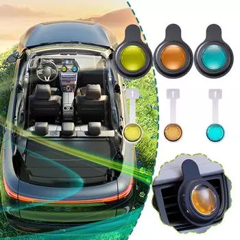 Car Vent Clip Air Freshener Aromatherapy Essential Oil Diffuser For Freshening Vehicle Interior Release Lasting Fragrance S8V5