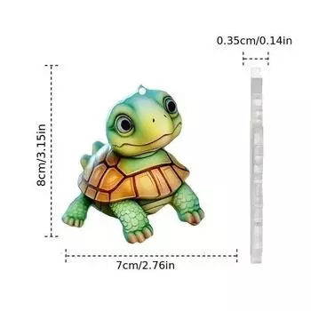 Car Vibrant Acrylic Pendant Charming Cartoon Character Home Decoration Accessory