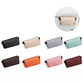 Автомобильный козырек для очков, ящик для хранения, органайзер для автомобильных очков, устойчивый к царапинам дизайн, инструмент для хранения очков в автомобиле, большинство чёрный