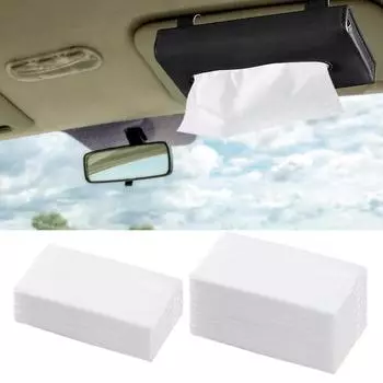 Car Visor Tissue Refills Double Layer Car Travel Tissues Travel Paper Towels Portable Travel Size Tissues Travel Tissue Packs