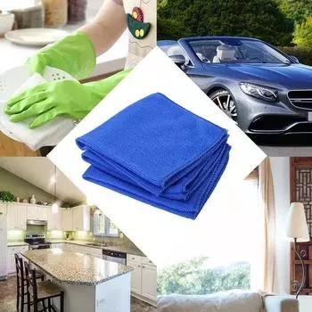 Car Wash Microfiber Towels 30x30cm Soft Drying Cloth Hemming Wash Towel Water Suction Polishing Duster Car Cleaning Tools