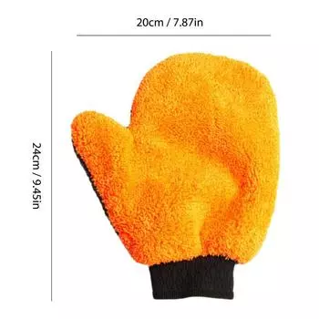 Car Wash Mitt Scratch Free Car Gloves Reusable Double-Sided Wash Mitt Strong Water Absorption Car Detailing Supplies Car Wash