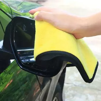 Car Wash Towel Thickened Absorbent Two-Color Double-Sided Coral Fleece Car Wash Towel Clean Home Car Dual-Use