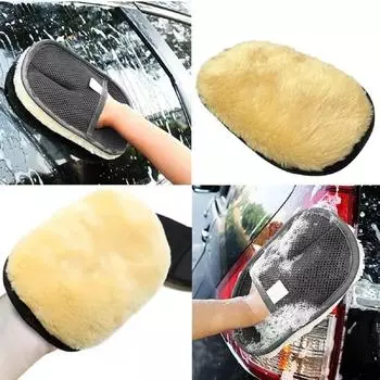 Car Washing Cleaning Glove Claw Scratch Free Wash Polishing Waxing Mitt Thickened Car Wash Gloves Car Cleaning Products красный