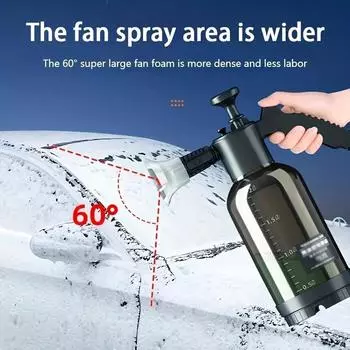 Car washing foam spray pot Special tool for car washing liquid High pressure foam spray household hand-held watering tool чёрный