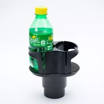 Car Water Cup Holder Bracket Plastic Carbon Fiber Style Central Control Car Multi-function Cup Holder Car Drink Holder Water Cup углеродного волокна черного