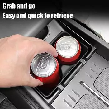 Car Water Cup Holder Central Control Drinks Holder For Hyundai Santa Fe 24 Auto Silicone Storage Tray Interior Accessories Tools