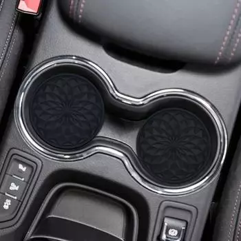 Car Water Cup Mat 4pcs Universal Embedded Drink Holder 2.75Inches Auto Car Cup Holder Fits Most Cars Deep Folded Edge Design To розовый