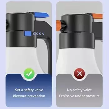 Car Water Gun 1.5L Electric Detailing Sprayer Bottle Car Wash Misters Sprayers Foam Cleaner Tool Car Wash Foamer High Pressure белый