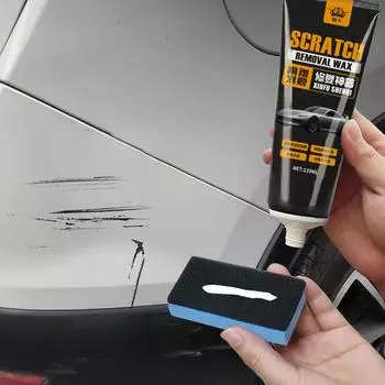 Car Wax Scratch Remover 120ml Remove Surfaces Scratches Repair Wax With Sponge Car Polish Scratch Care Wax Professional Car