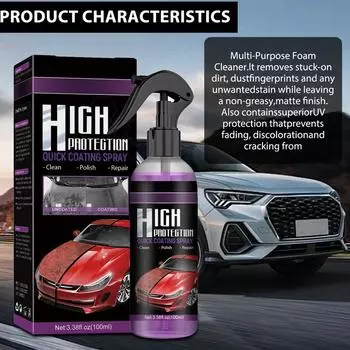 Car Wax Spray Multifunctional 100ml Cars Ceramic Spray Coating Car Ceramic Coating Spray For Mud Car United States