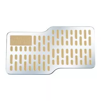 Car Wear-resistant Pedal Thickened Board Z-shaped Stainless Steel Repair Protective Foot Mat Car Automobile Interior Accessories чёрный
