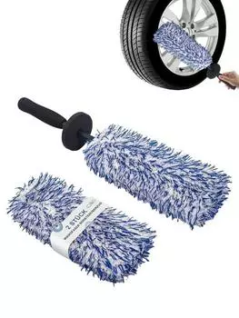 Щетка для колес автомобиля Щетка для обода колеса Щетка для шин автомобиля Набор щеток для колес для мойки автомобиля из микрофибры Щетка для мойки автомобиля