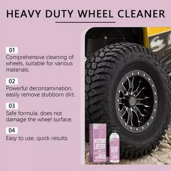 Car Wheel Cleaner Spray Effective Rim And Tire Cleaner Car Wheel Cleaner Professional Rim Cleaner 120ml Brake Dust Remover Wheel CHINA