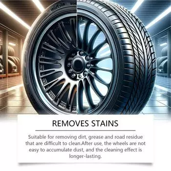 Car Wheel Cleaning Agent Car Wheel Tire Cleaning Professional Car Detailing Wheeltire Cleaner Car Cleaning Tools 120ml For CHINA