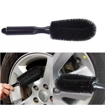 Car Wheel Hub Brush, Car Washing Tool, Tire Brush, Soft Bristle Cleaning Small Brush Steel Ring Brush Cleaning Products Amagi чёрный