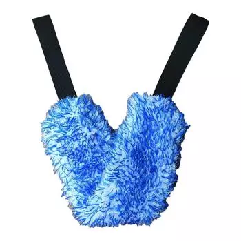 Car Wheel Wash Towel Brush Double-sided Long Belt Cleaning Microfiber Plush Brush Belt Detail C X7D2 Blue-One size