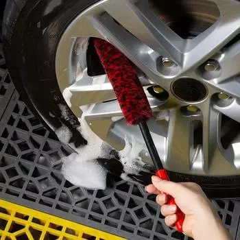 Автомобильные колеса Woolies Plush Soft Alloy Wheel Cleaning Brush Детализирующие щетки для авто мотоцикла Техническое обслуживание Чистящий инструмент