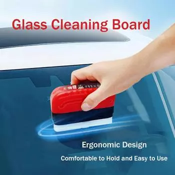 Car Window Glass Cleaner Removes Dirt Car Glass Sponge Cleaning Brush Glass Oil Film Cleaning Brush Car Glass Oil Film Wiping